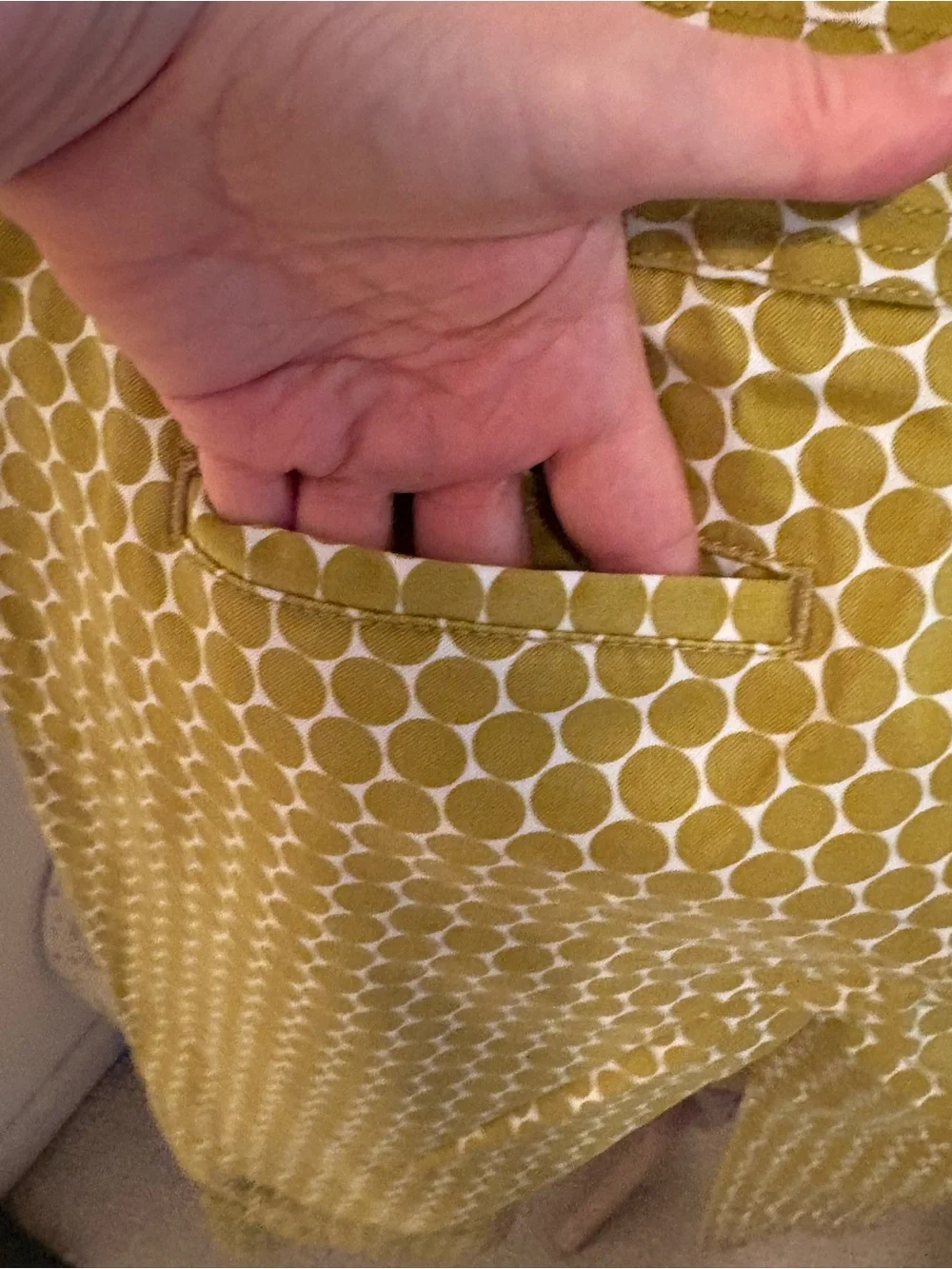 J. Crew Yellow Geometric Cropped Pants size 8 fashion show item city fit